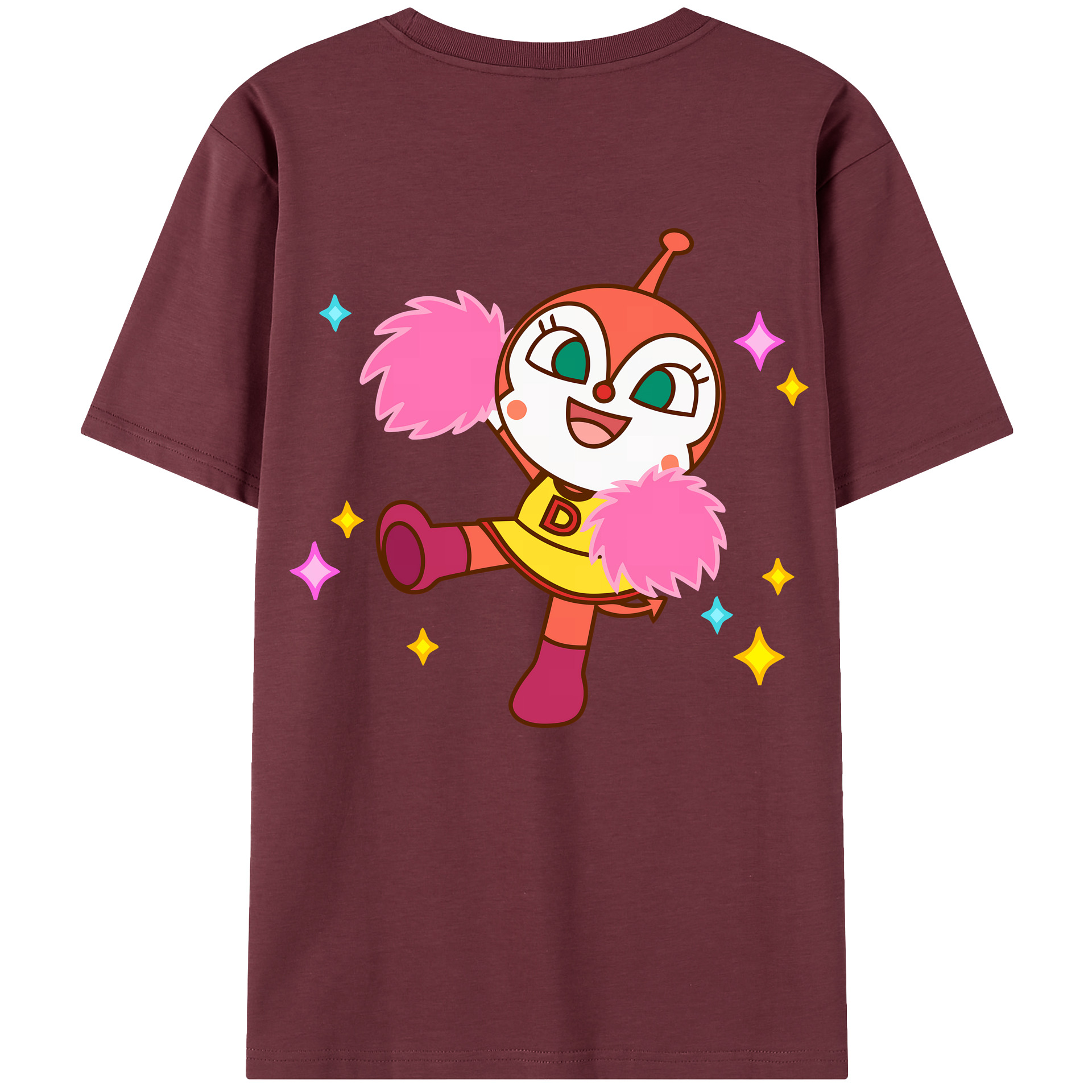 （画像用） アンパンマン Anpanman 綿100％半袖Tシャツ（背面プリント）